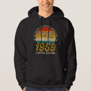 62 Year Old Bday 1959 Awesome Since 62nd Birthday Hoodie