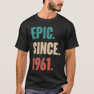 62 Years Old Vintage 1961 Birthday 62nd Decorati T-Shirt