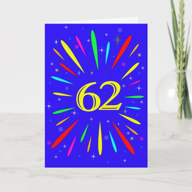 62nd Birthday Explosion Card (Front)