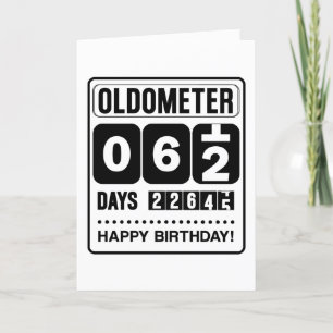 62nd Birthday Oldometer Card