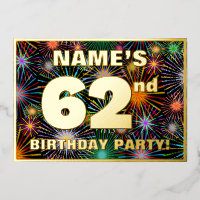 62nd Birthday Party — Fun, Colourful Fireworks Loo