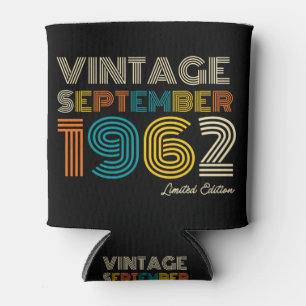 62nd Birthday Vintage September 1962 Limited Edtn. Can Cooler