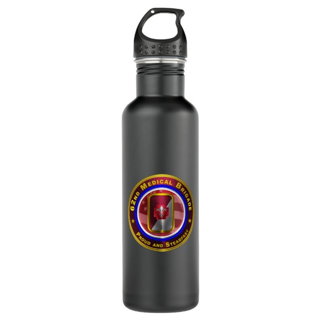 62nd Medical Brigade 710 Ml Water Bottle (Front)