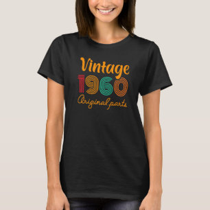 62th Birthday Vintage 1960 Year Birthday 1960 Orig T-Shirt