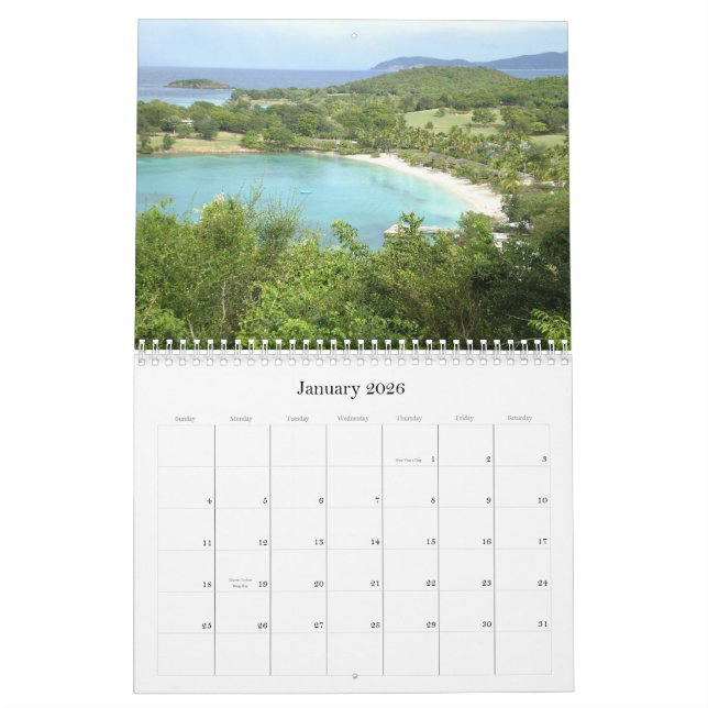 636, 2009 Caribbean Beaches Calendar (Jan 2026)