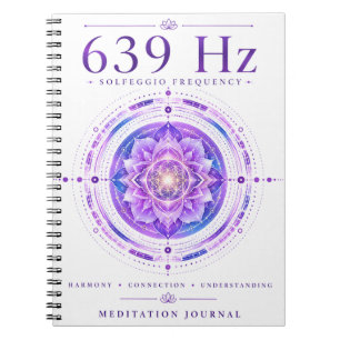 639 Hz Solfeggio Frequency Notebook – Harmony & Co