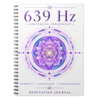 639 Hz Solfeggio Frequency Notebook – Harmony & Co