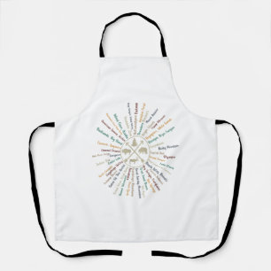 63 National Parks Map Gifts US Park Vintage Campin Apron