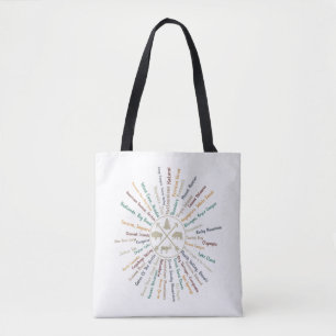 63 National Parks Map Gifts US Park Vintage Campin Tote Bag