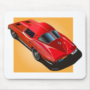 63 Split Window Redon Yellow Mouse Mat