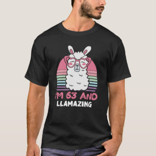 63 Year Old Bday Llamazing 63rd Birthday Llama T-Shirt
