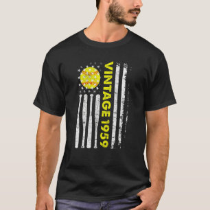 63 Year Old Vintage 1959 American Flag 63rd Birth T-Shirt