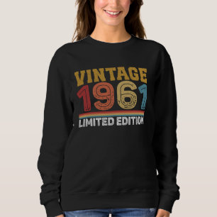 63 Year Old Vintage 1961 Limited Edition 63rd Birt Sweatshirt