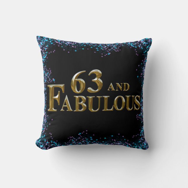 63rd Birthday  Cushion (Front)