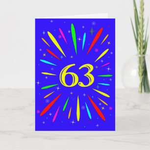 63rd Birthday Explosion Card