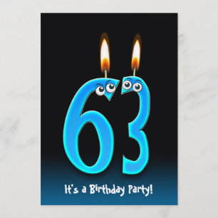63rd Birthday Party Invitation