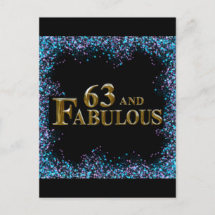 63rd Birthday  Postcard