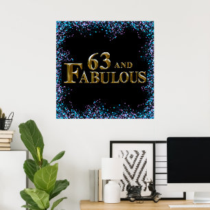 63rd Birthday Poster