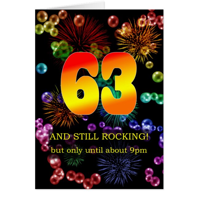 63rd Birthday Still Rocking (Front)