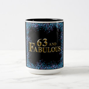 63rd Birthday Two-Tone Coffee Mug