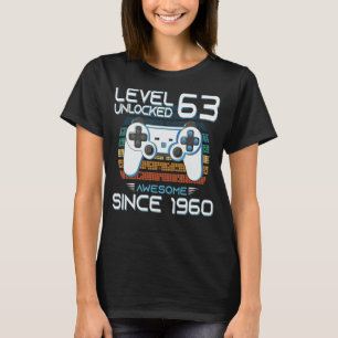 63rd Women Men Birthday 63 Years Old Born In 1960 T-Shirt