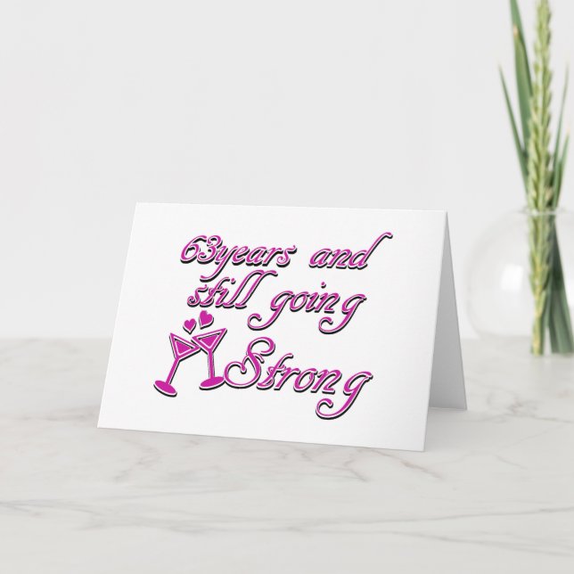 63rd year anniversary card (Front)