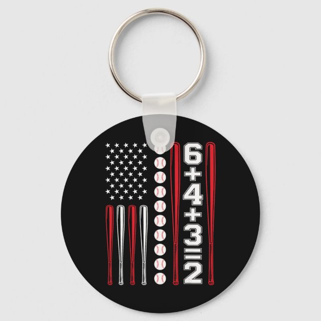 643 Sell Math Player Pitcher Boys Funny American F Key Ring (Front)