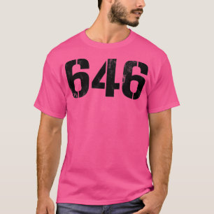 646 Vintage Black Text T-Shirt