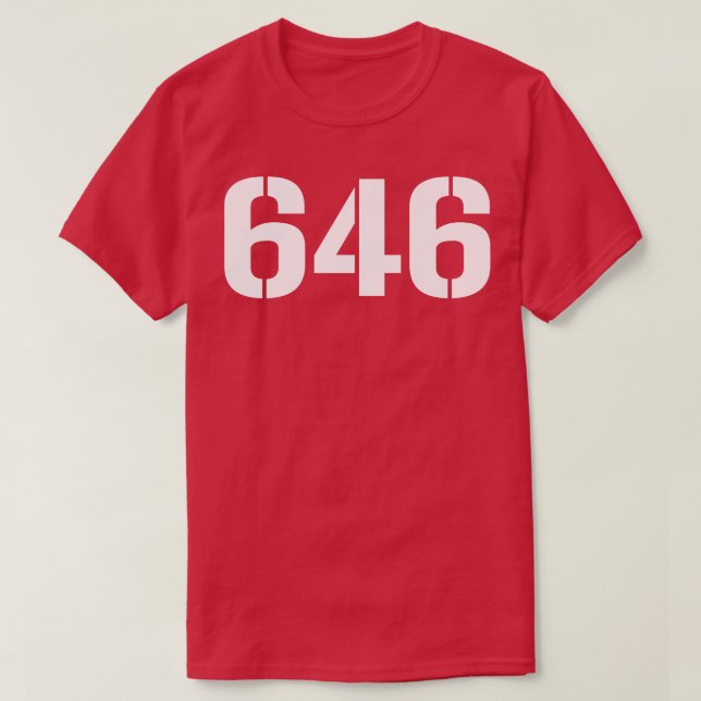 646 White Text T-Shirt (Design Front)