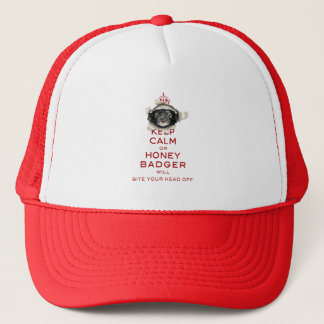 [64] Keep Calm or Honey Badger… Trucker Hat