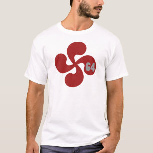 64 Lauburu Red Basque Cross T-Shirt