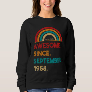 64 Year Old Awesome Since September 1958 64th Bir Sweatshirt