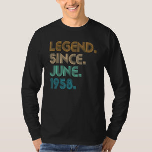 64 Year Old Legend Since June 1958 64th Bday Vint T-Shirt