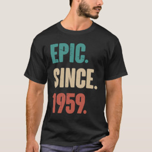 64 Years Old Vintage 1959 Birthday 64th Decorati T-Shirt