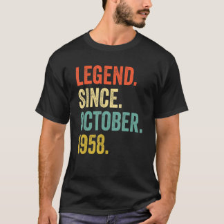 64 Years Old Vintage Legend Since October 1958 64t T-Shirt