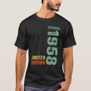 64th Birthday Man 64 Years   December 1958 T-Shirt