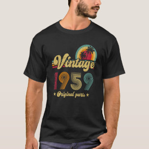 64th Birthday Vintage 1959 Original Parts Year Of  T-Shirt