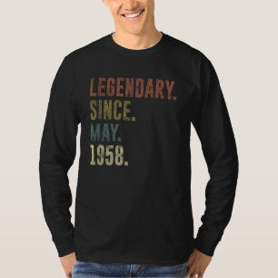 64th Birthday Vintage Legendary Since May 1958 T-Shirt