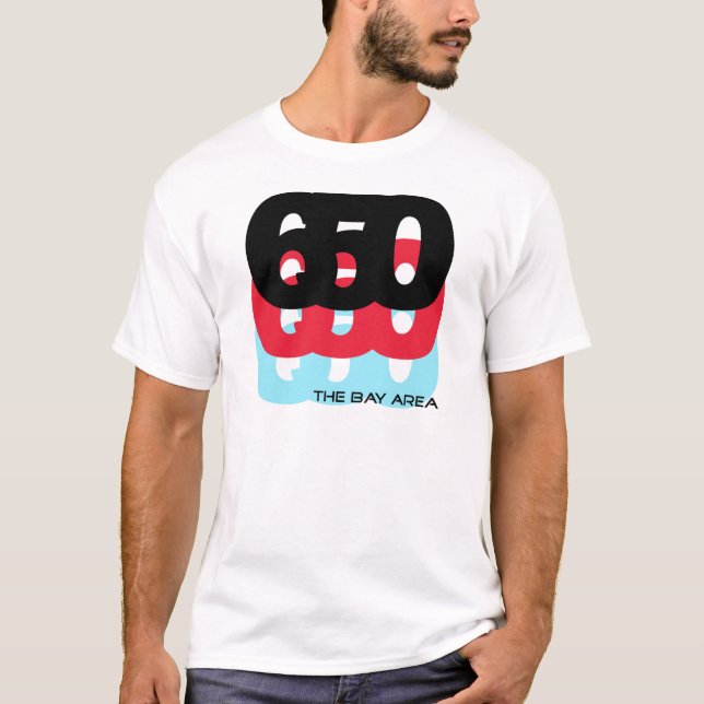 650 Area Code T-Shirt (Front)