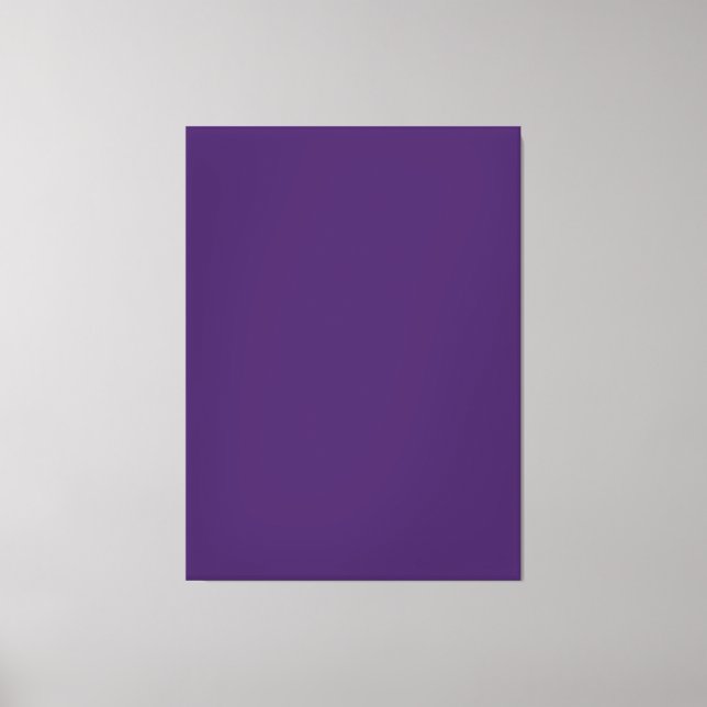 #65187A HEX CODE DARK PURPLE COLOR BACKGROUND TEMP CANVAS PRINT (Front)
