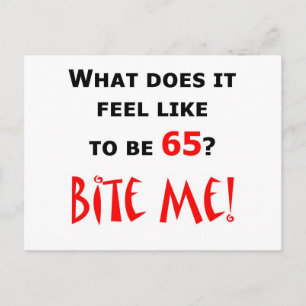 65 Bite Me! Postcard