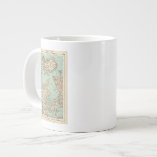 65 Denmark, Iceland Large Coffee Mug (Front Left)