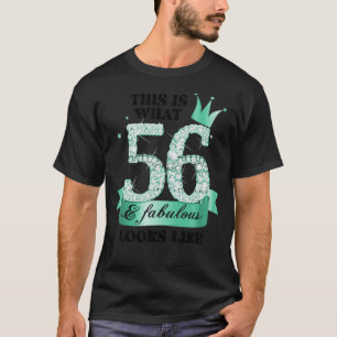 65 & Fabulous I Turquoise White Party Group Photo  T-Shirt
