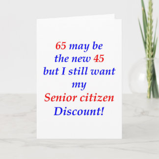 65 Senior Citizen Card