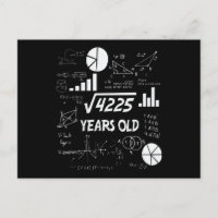 65 Year Old Bday Math Teacher 65th Birthday Gift