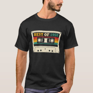 65 Year Old Best Of 1958 Cassette Tape 65th Birthd T-Shirt