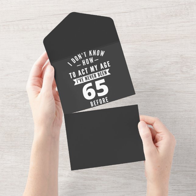 65 Year Old Gift | 65th Birthday Gift Ideas All In One Invitation (Tearaway)