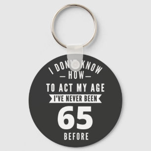 65 Year Old Gift   65th Birthday Gift Ideas Key Ring