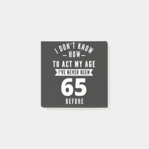 65 Year Old Gift 65th Birthday Gift Ideas Post-it Notes
