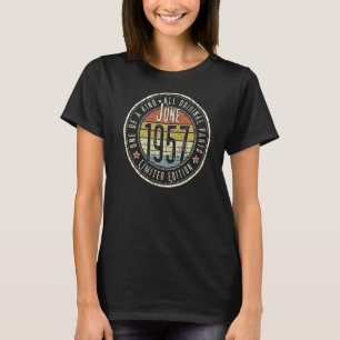 65 Year Old June 1957 65th Birthday T-Shirt